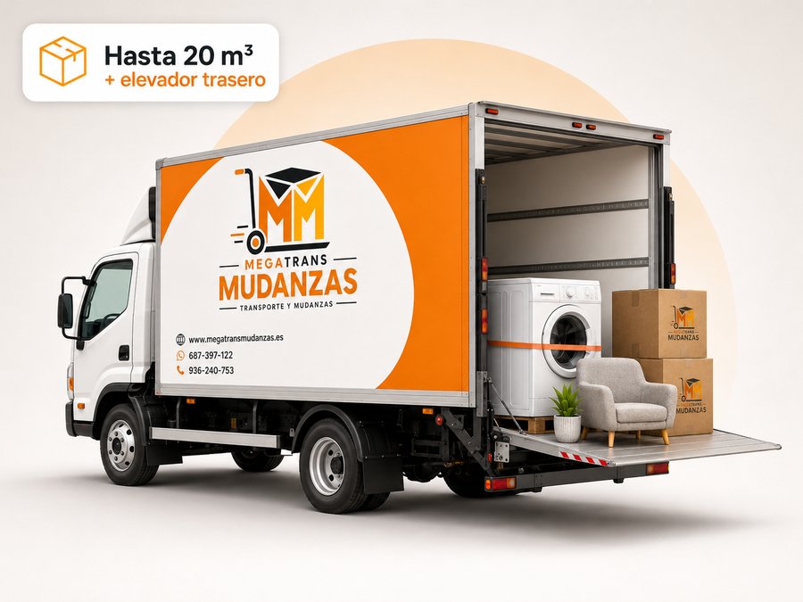 Camión con plataforma
